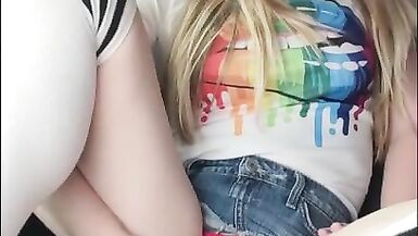 TS Katie Belle Messing around in her Car - 7 image