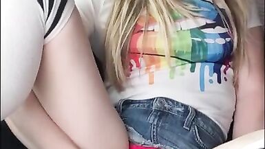 TS Katie Belle Messing around in her Car - 9 image