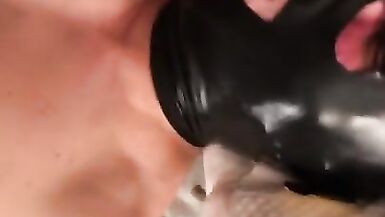 Two Girls Big Cocks taking Turn Fucking - 9 image