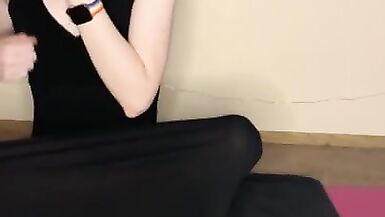 Redhead Goth Office Babe Relaxes after Long Week - 3 image