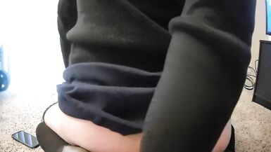 Caged Trap Wearing my Blue Dress and Thigh Highs while I take on a BBC - 12 image