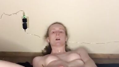 Nasty Wet Redhead Fucks and Sucks herself - 6 image
