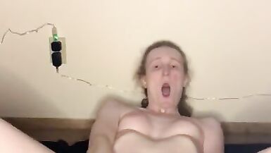 Nasty Wet Redhead Fucks and Sucks herself - 9 image