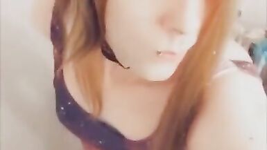 Trans Goddess Touches herself Compilation - 11 image