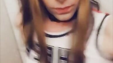 Trans Goddess Touches herself Compilation - 15 image