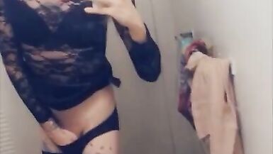 Trans Goddess Touches herself Compilation - 6 image