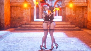 Two Hot Shemale Fuck Mouth and Anal each other | 3D Cartoon - 2 image