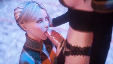 Two Hot Shemale Fuck Mouth and Anal each other | 3D Cartoon - 5 image