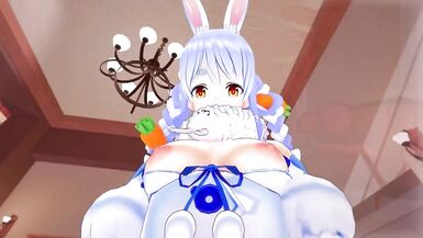 Hololive - Futa Usada Pekora Fuck with Swap | Male Taker POV - 2 image