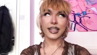 Femboy in Ripped Fishnet Tights - 3 image