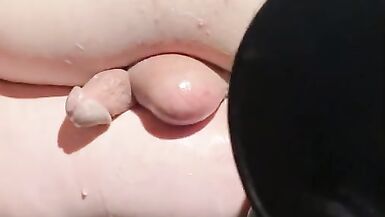 Sissy Slut Anal Fisting and Large Dog Knott taking - 6 image