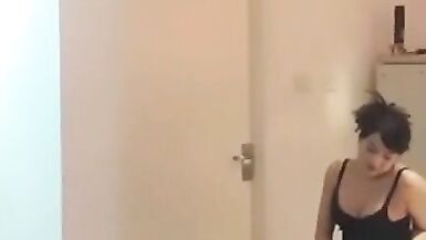 Asian Ladyboy dominatrix and a small cock slave make him cum - 6 image