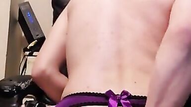 Goth Sissy Fucks her Ass - 14 image