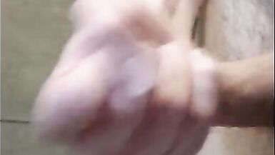 Trans Girl Blows a Load from her Freshly Shaved Body - 12 image