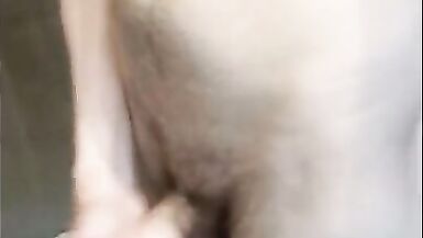 Trans Girl Blows a Load from her Freshly Shaved Body - 4 image