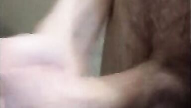 Trans Girl Blows a Load from her Freshly Shaved Body - 9 image