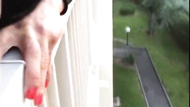 Lea buggers on the balcony - 14 image