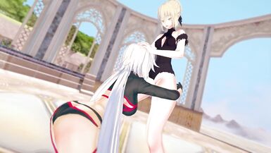 Fate - Futa Saber Alter Pounding Jalter - 3 image