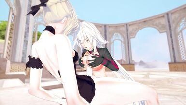 Fate - Futa Saber Alter Pounding Jalter - 4 image