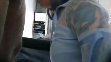 Crossdressing sissy nikki.. blue dress full - 6 image