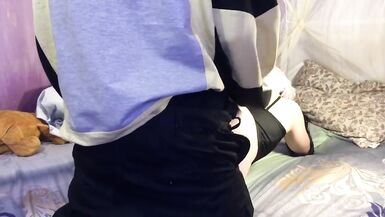 Femboy Fox Gets Fucked in the Ass and Cum on his Tummy Full - 7 image