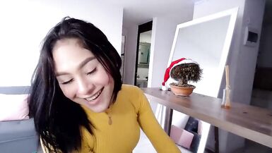 teen brunette tgirl webcamshow! - 10 image