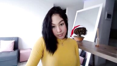 teen brunette tgirl webcamshow! - 13 image