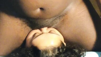 Transman Gags BBW with Cum - 4 image