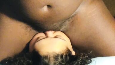 Transman Gags BBW with Cum