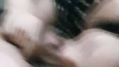 Inexperienced shemale sucks dick outdoors - 1 image