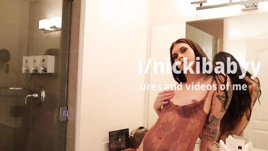 Cute Transgender Girl Nicki Foxx Fucked Raw in a Hot Tub