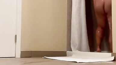 FTM Showering Horny Clean for Anal - 12 image