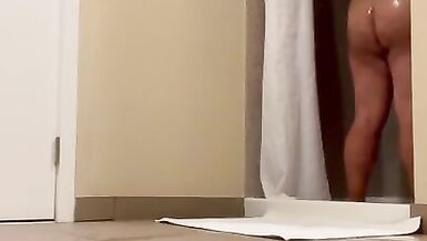 FTM Showering Horny Clean for Anal - 13 image