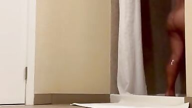 FTM Showering Horny Clean for Anal - 15 image