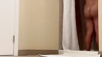 FTM Showering Horny Clean for Anal - 4 image