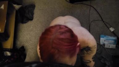 POV Trans Girlfriend gives Oral Creampie  - 14 image