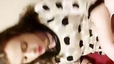 Stoned and Smoking Sissy Crossdresser Caught Riding Big Dildo - 4 image