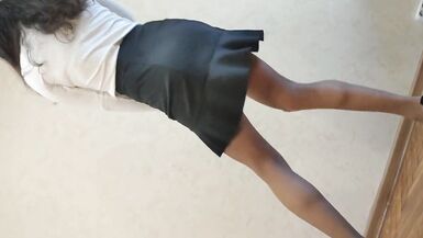 Asian Sexy Ladyboy Sissy Secretary in Office Suit Dancing and Waiting for Job - 15 image