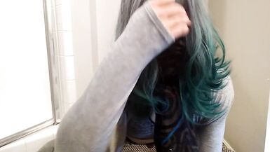 Femboy Covers Ass in Cum - 2 image