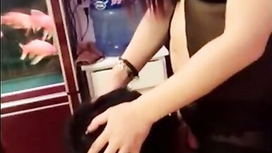 Asian Ladyboy Dominatrix with a Dubmissive Faggot Fisted and Denigrated - 12 image