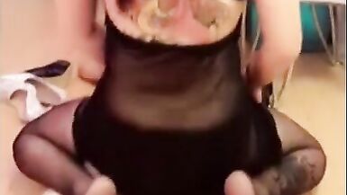 Asian Ladyboy Dominatrix with a Dubmissive Faggot Fisted and Denigrated - 14 image