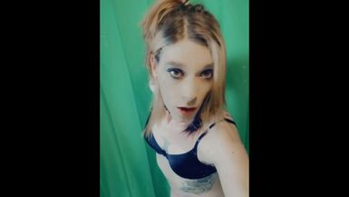 Lingerie Ladyboy Gets Horny