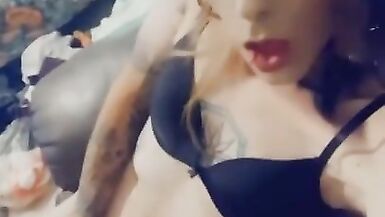 Pretty Tranny Fingering herself - 11 image