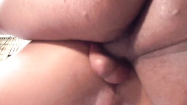 Hot & Tanned TGirl with Red Stockings Anal Banged - 7 image