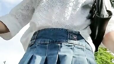 A Skirt so Short my Penis is Peeking out - 6 image