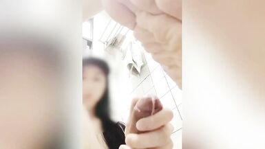 Asian chick love sucking her foot and cum on her toes - 9 image