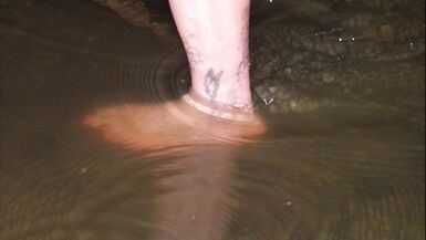 TS Feet on a Warm Day on the Creek - Barefoot & Nylons - 13 image