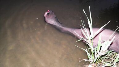 TS Feet on a Warm Day on the Creek - Barefoot & Nylons - 8 image