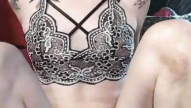 Transgender Girl Toys herself - 4 image