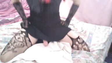 FemBoy Cums whilst Riding DILDO - 13 image